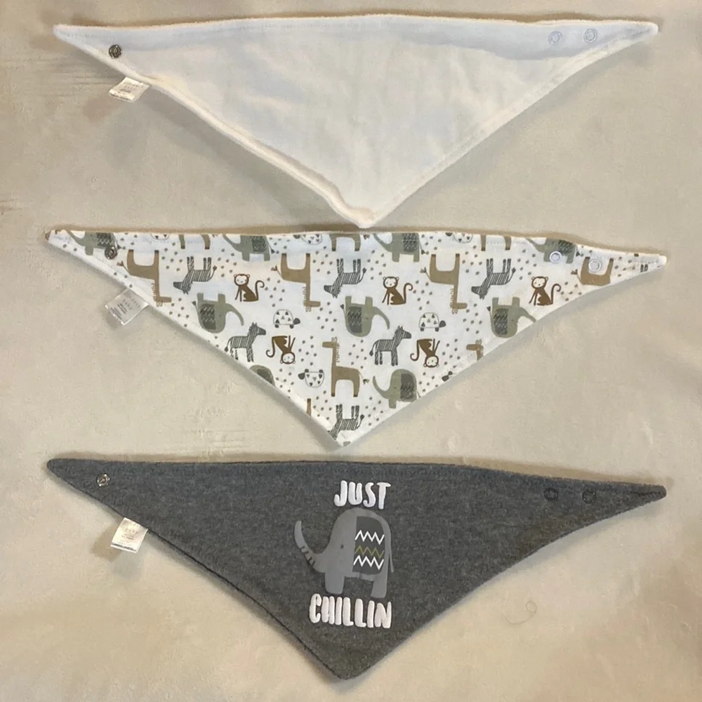 Lot of 3 Modern Baby bibs